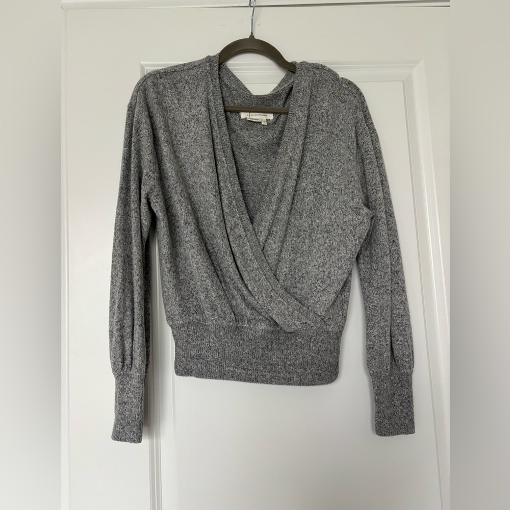 Anthropologie Faux criss-cross/ wrap‎ sweater Size Small